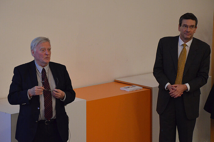 Dr. Gernot Nerb (ifo-Institut, München) und Prof. Dr. Bernd Gussmann, Hochschule Rosenheim 