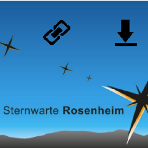 Teaser Bild mit dem Logo der Sternwarte Rosenheim