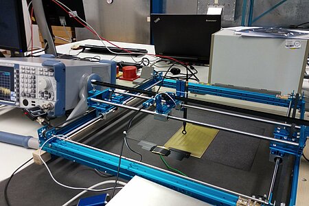 Magnetische Nahfeldmessung mittels selbstlernendem Algorithmus 