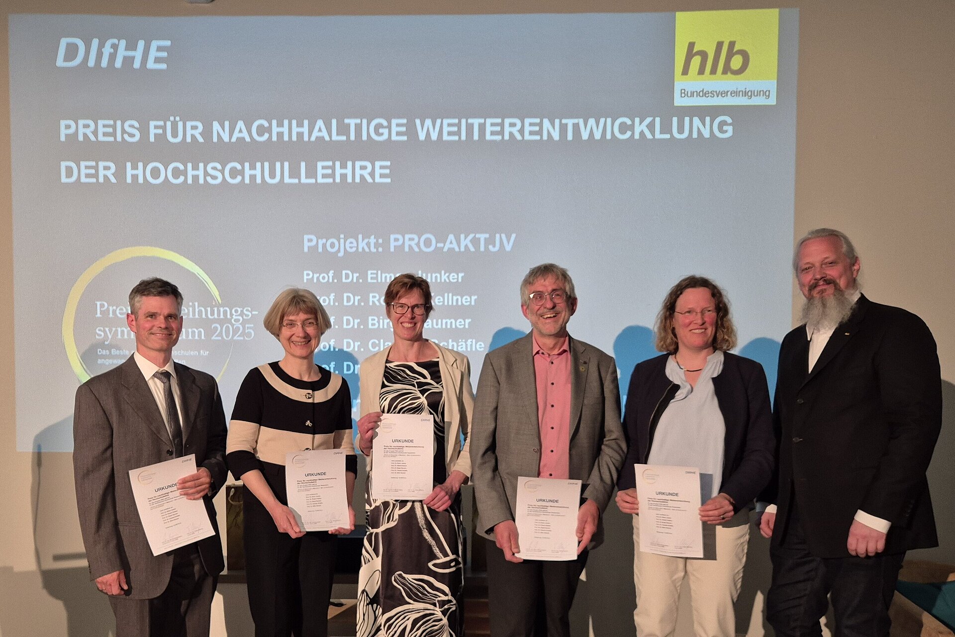 Preis für nachhaltige Weiterentwicklung der Hochschullehre Technische