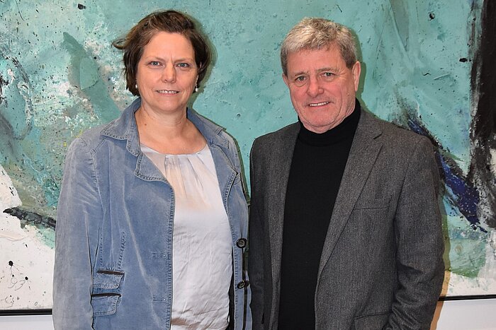 Das Bild zeigt Professorin Michaela Schunk und TH-Präsident Professor Heinrich Köster.