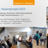 Grafischer Jahresrückblick zu Aktivitäten des Projekts DeinHaus 4.0 Oberbayern im Jahr 2023