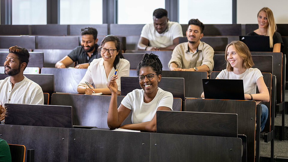 Studierende im Hörsaal