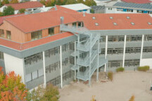 Gebäude des Campus Mühldorf a. Inn Luftaufnahme