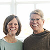 Das Bild zeigt Professorin Dr. Margarete Jooß-Weinbach und Professorin Barbara Solf-Leipold.