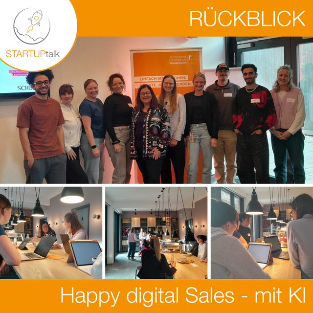 Impressionen des ROCkET Startuptalk Happy Digital Sales mit KI