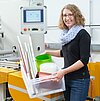 Das Bild zeigt Verena Schusser, wissenschaftliche Mitarbeiterin an der TH Rosenheim.