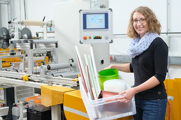 Das Bild zeigt Verena Schusser, wissenschaftliche Mitarbeiterin an der TH Rosenheim.