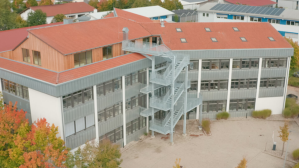 Aerial view of Campus Mühldorf am Inn