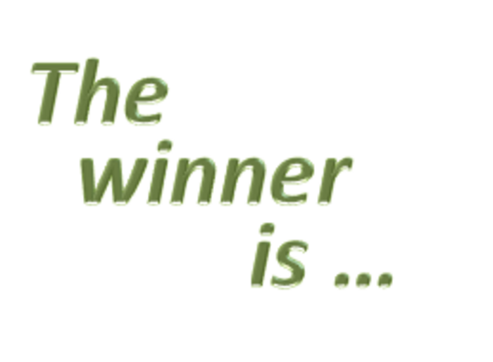 Platzhalter mit dem Titel "The winner is ..." 