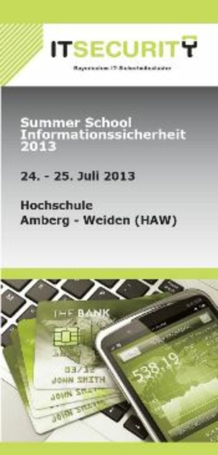 Titelseite des Flyers der Summer School 2013