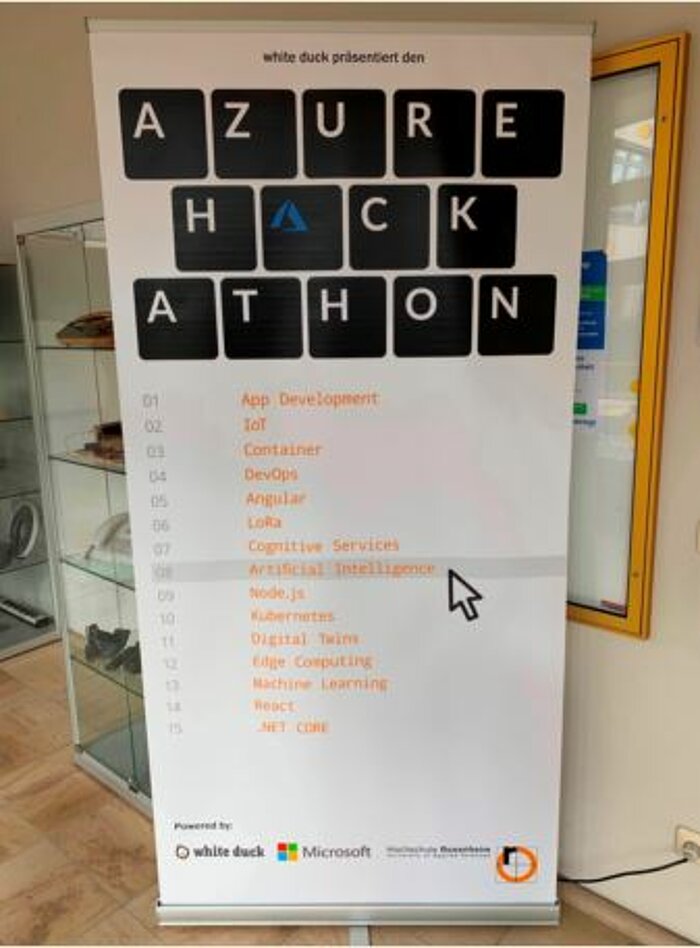 RollUp zum Hackathon (Foto white duck)