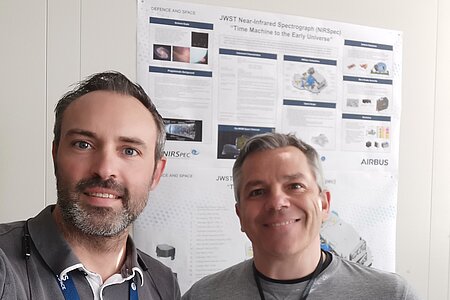 Die beiden Referenten: Matti Häberlein und Ralf Ehrenwinkler von Airbus Space and Defence n Ottobrunn