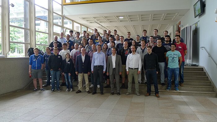 Die Teilnehmer der Summerschool 2015 mit ihren Referenten und Mitgliedern des Fachdidaktik Arbeitskreis IT-Sicherheit.