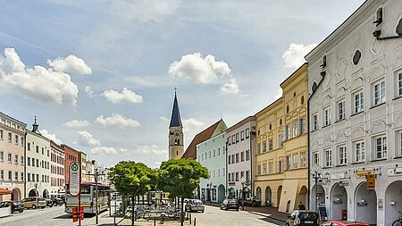 City centre of Mühldorf am Inn