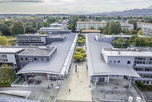 Campus Rosenheim aus der Vogelperspektive