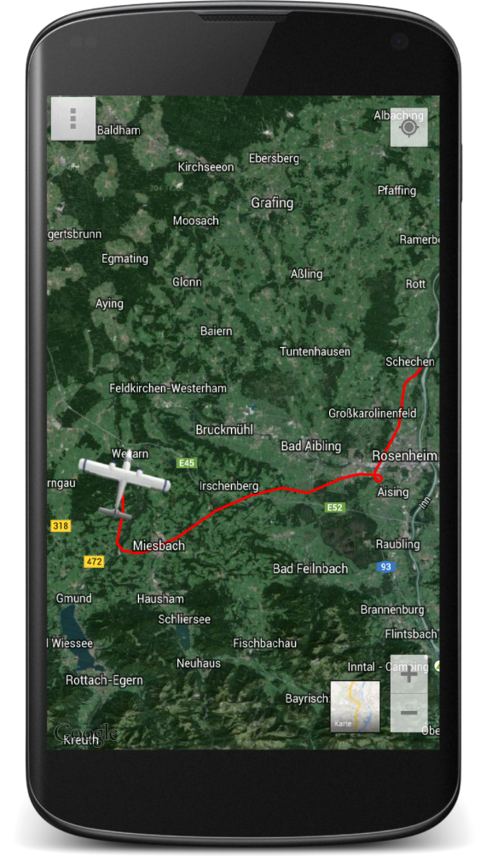 Screenshot der App des Projekts RO-BERTA