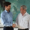 Das Bild zeigt Professor Michael Kuhn und Professor Heinrich Köster.