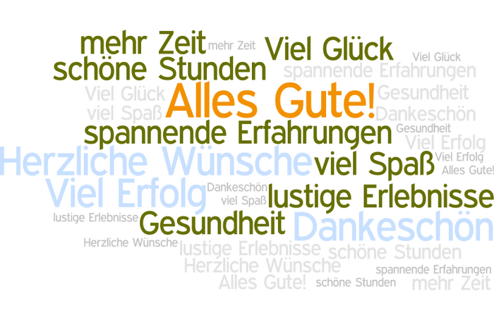 Wortbild "Alles Gute!"
