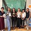 Carola Nick, Prof. Dr. Katharina Lüftl, Katharina Schwarz, Romina Kneißl sowie Manina Sobe und Brigitte Plank von den Sozialen Diensten Senioren der Caritas Rosenheim (von links)