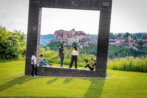 Students outside