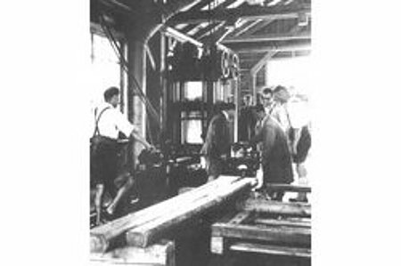 Das Holztechnikum im Jahr 1958