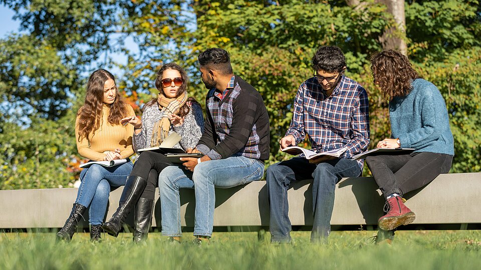 Students studying in Rosenheim