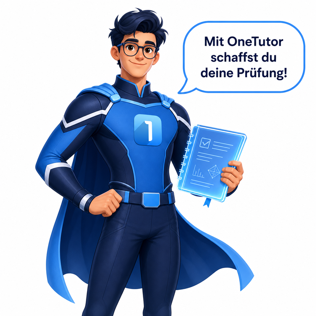 One Tutor als Comicfigur "Superhero"